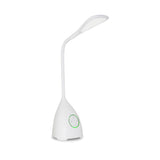 Reading Touch Dimmable LED Battery Operated & Adjustable Table Lamp With Fan - White