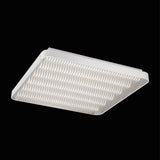 Reflex Square CCT LED Flush Ceiling Light 50W - Silver