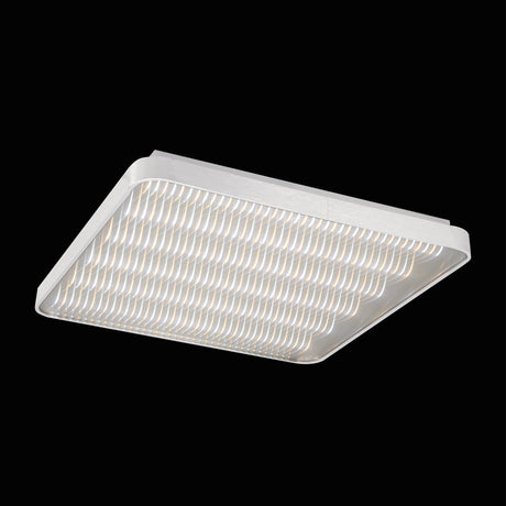 Reflex Square CCT LED Flush Ceiling Light 50W - Silver