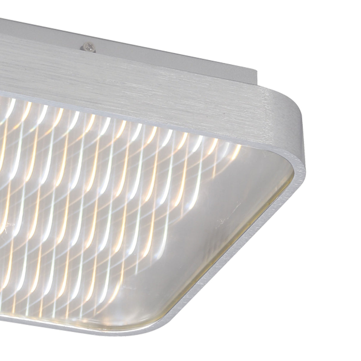 Reflex Square CCT LED Flush Ceiling Light 18W - Silver
