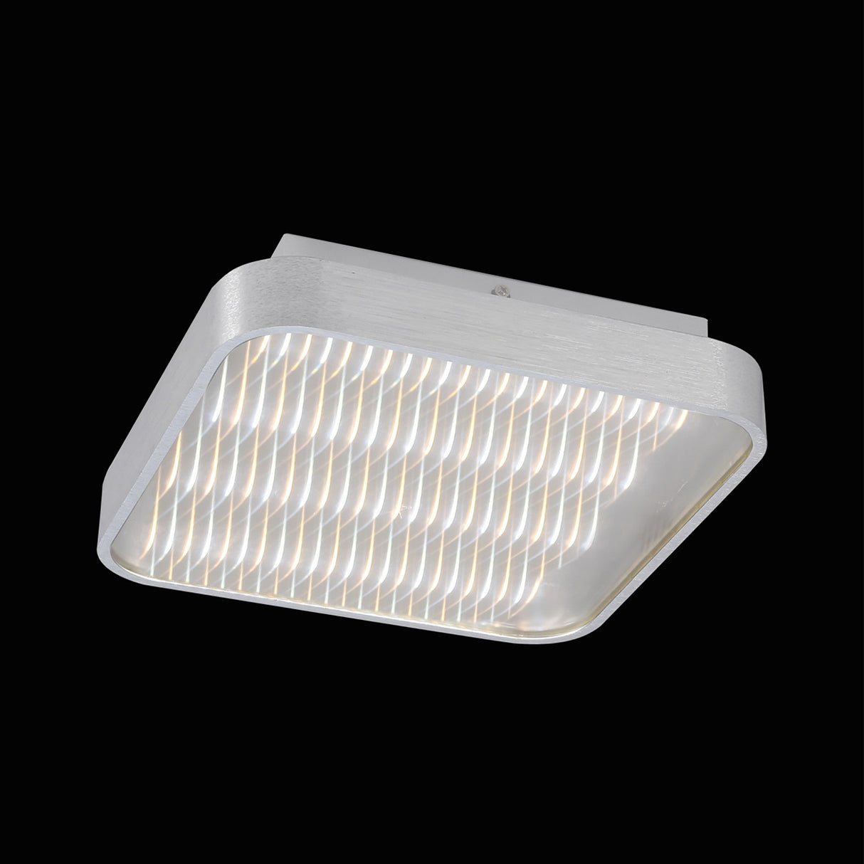 Reflex Square CCT LED Flush Ceiling Light 18W - Silver