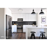 Reflex Round CCT LED Flush Ceiling Light 18W - Silver