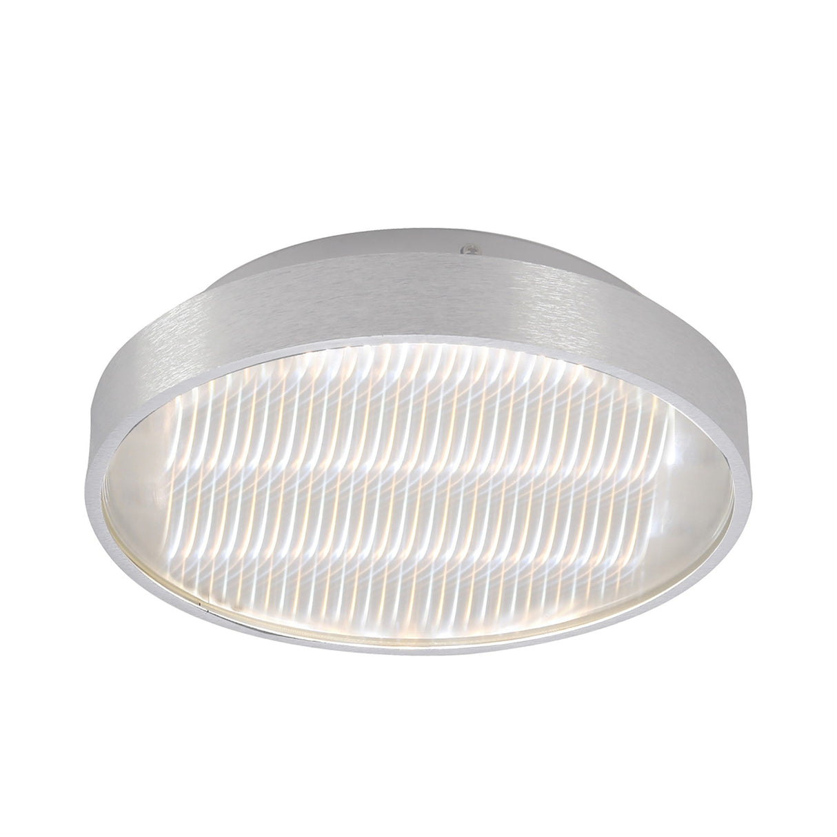 Reflex Round CCT LED Flush Ceiling Light 18W - Silver