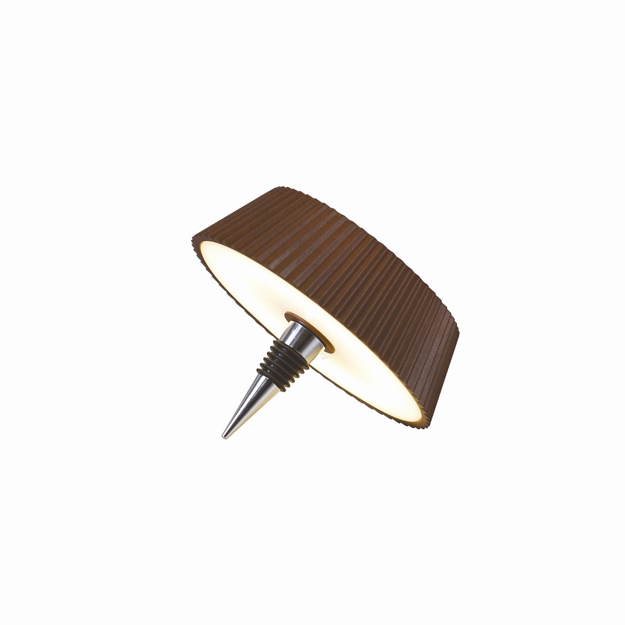 Relax Touch Dimmable LED Battery Operated Bottle Outdoor Table Lamp - Rust Brown