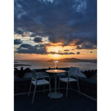 Relax Touch Dimmable LED Battery Operated Outdoor Table Lamp - White