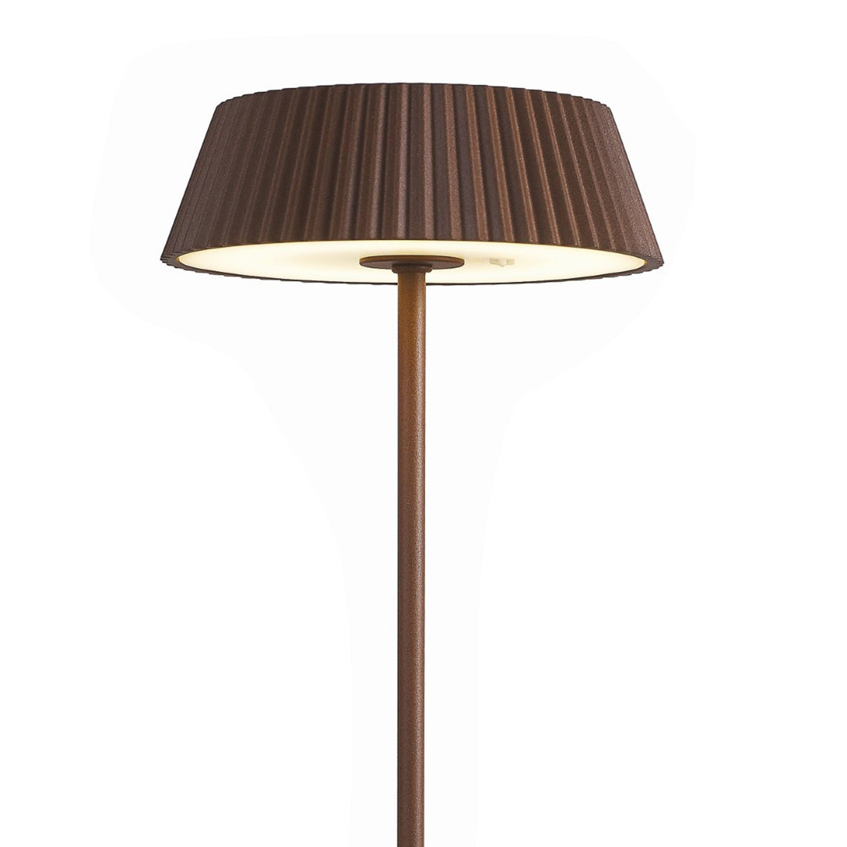 Relax Touch Dimmable LED Battery Operated Outdoor Table Lamp - Rust Brown