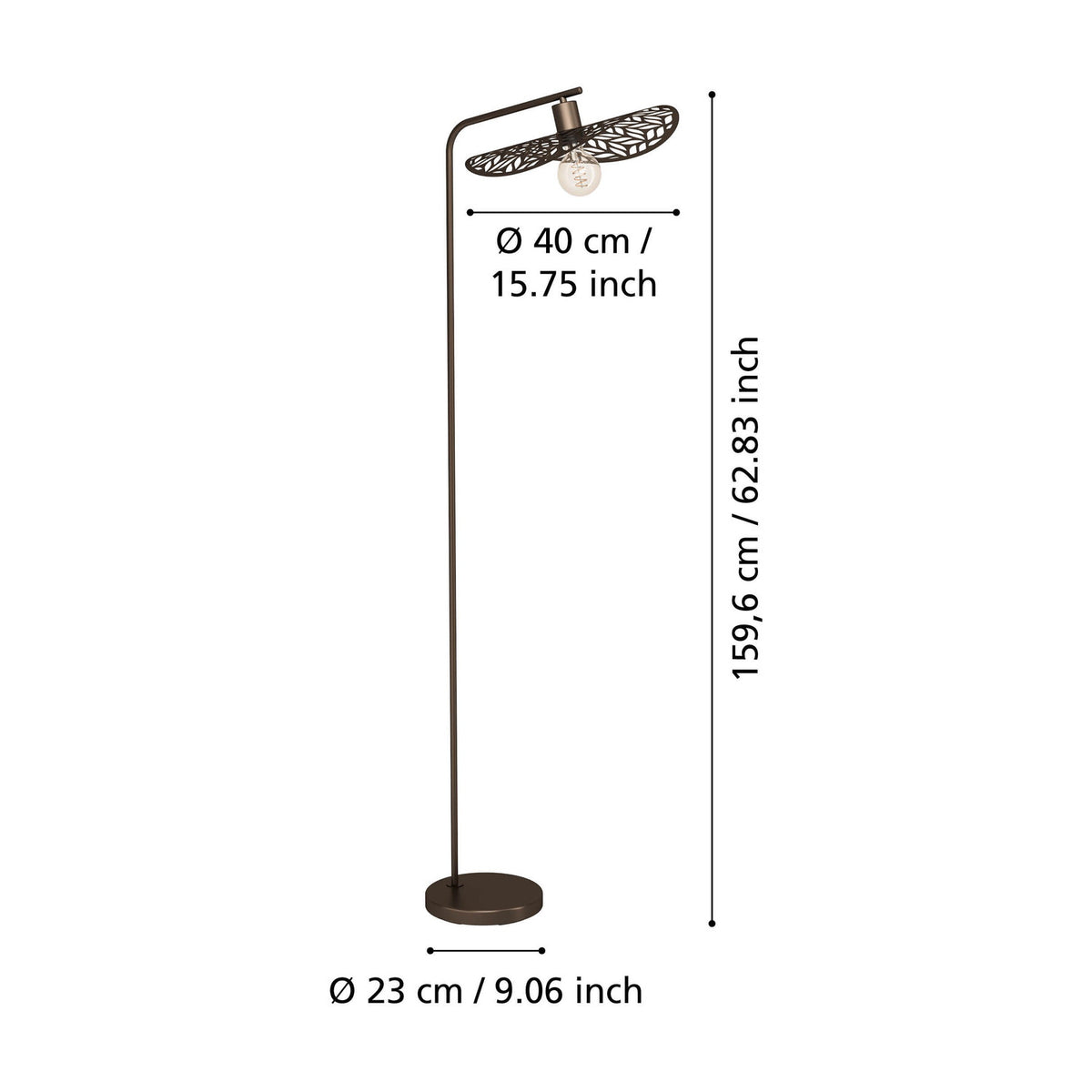 Relvena Floor Lamp - Bronze