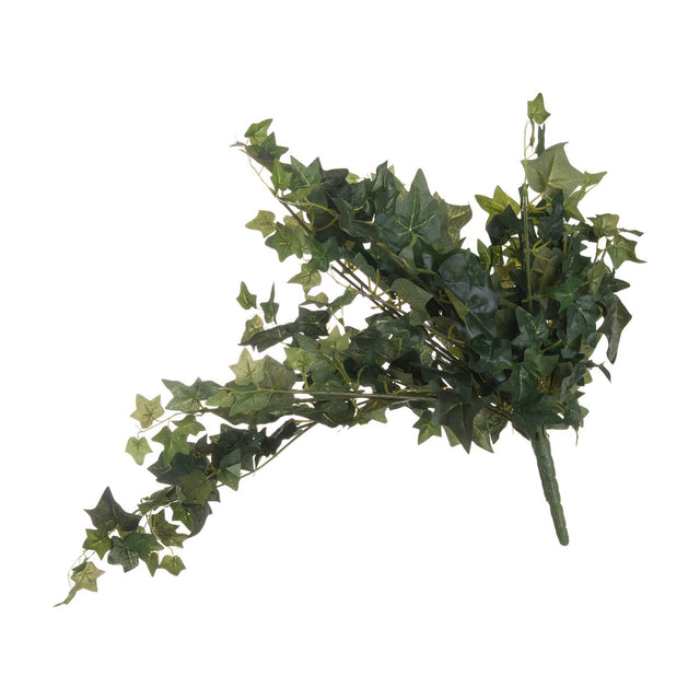 Hill Interiors Ivy Pick faux foliage stem with trailing clusters of green pointed leaves cascading to one side, shown on a plain white background.