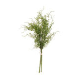 Hill Interiors Asparagus Fern Bunch, a faux foliage bouquet with fine feathery green fronds on slim stems tied at the base, shown on a white background.