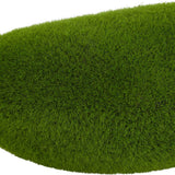 Close-up of Hill Interiors Faux Moss Three-Piece Pack showing the tufted green surface with darker forest and brighter emerald tones on a white background.