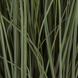 Close-up of Hill Interiors Large Fountain Grass faux plant showing slender arching blades in blended deep and bright green tones.