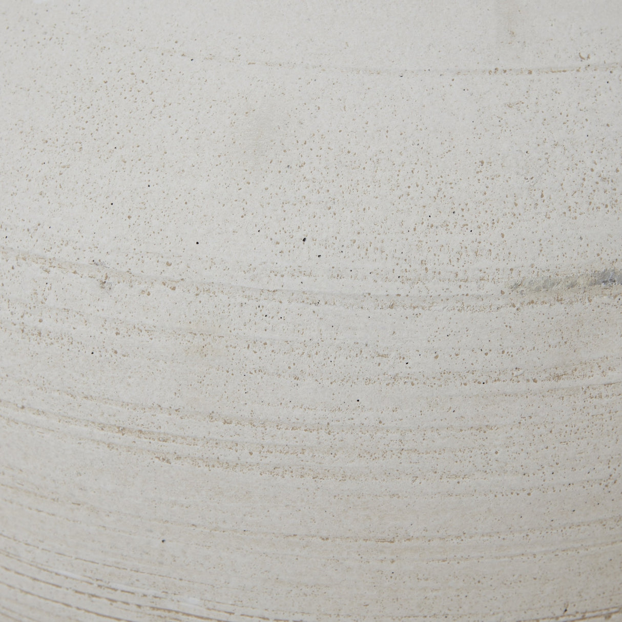 Close-up of the Hill Interiors Hellenic Medium Lyme White Planter Pot showing the textured white plastic surface with subtle ridges and speckled finish.