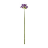 Hill Interiors Lilac Agapanthus Spray with a rounded cluster of purple blooms on a slim green stem, shown against a plain white background.