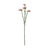 Hill Interiors Pink Statis Spray faux flower stem with clustered blush blooms on slender branching green stems, shown against a plain white background.