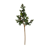 Hill Interiors Woodland Pine Teardrop Swag with layered green faux pine needles, small pinecones and a long trailing stem, shown on a plain white background.
