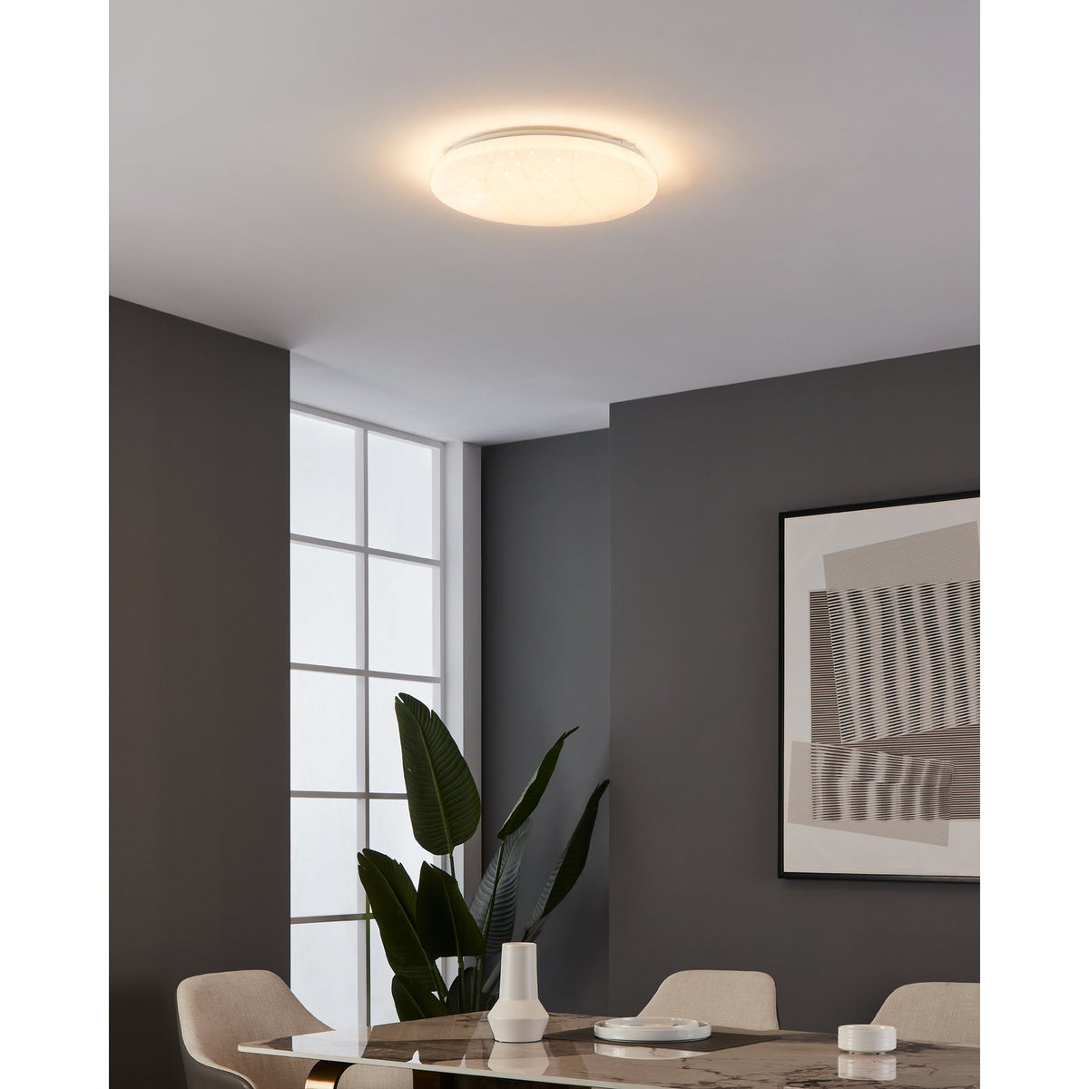 Rende LED Flush Ceiling Light - White