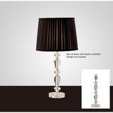 The Renee 1 Light Crystal Table Lamp features a faceted clear glass base and silver finish, offering stylish decorative lighting. Shown without shade; shade ILS20204 is not included.