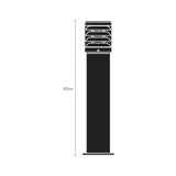 Reveal Cast Aluminium Outdoor Bollard Light - 92cm