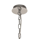 Rhea 64cm 5 Light Crystal & Glass Chandelier - Polished Chrome
