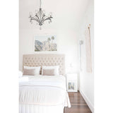 Rhea 80cm 8 Light Crystal & Glass Chandelier - Polished Chrome