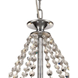 Rhea 80cm 8 Light Crystal & Glass Chandelier - Polished Chrome