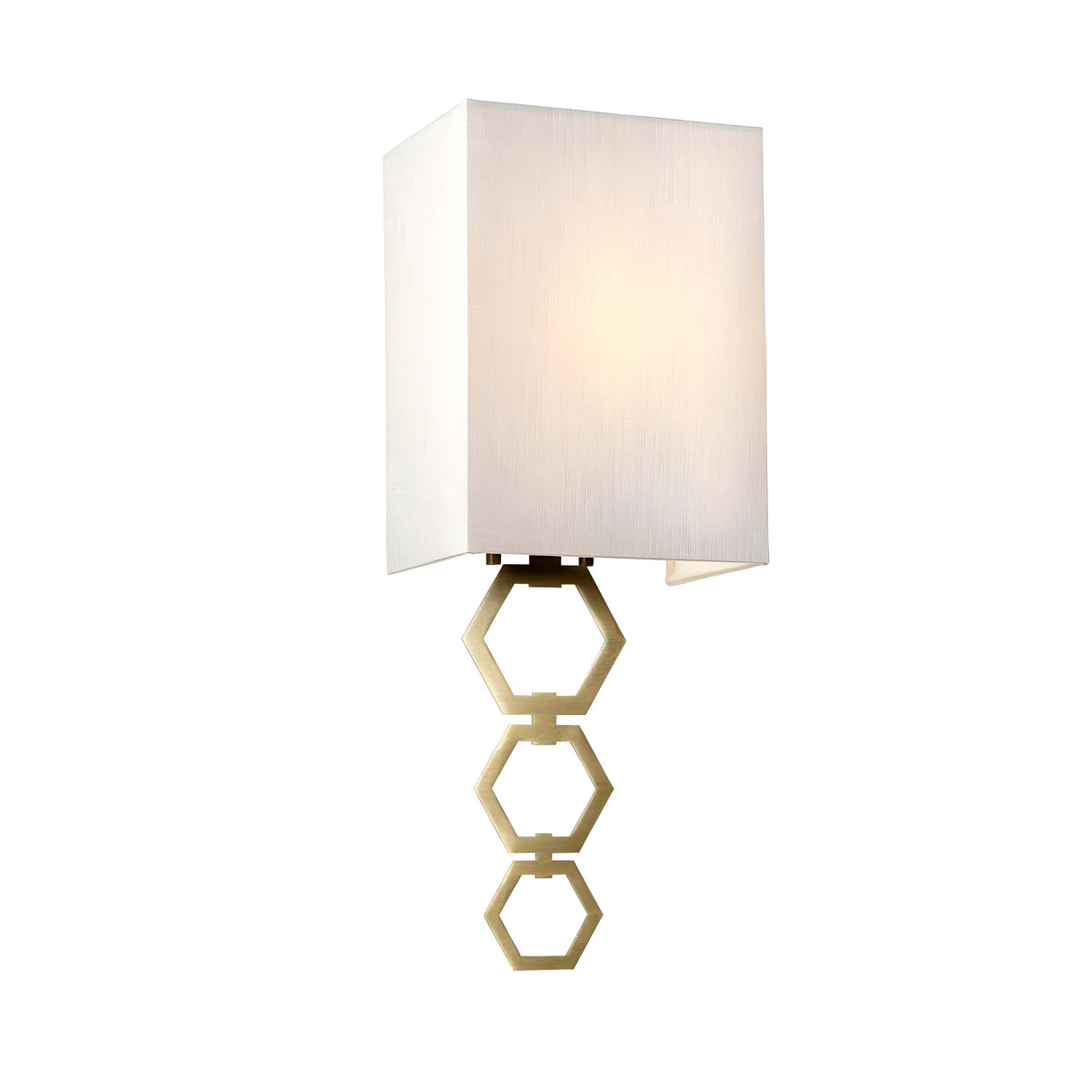 Ria Small 1 Light Wall Light - Aged Brass