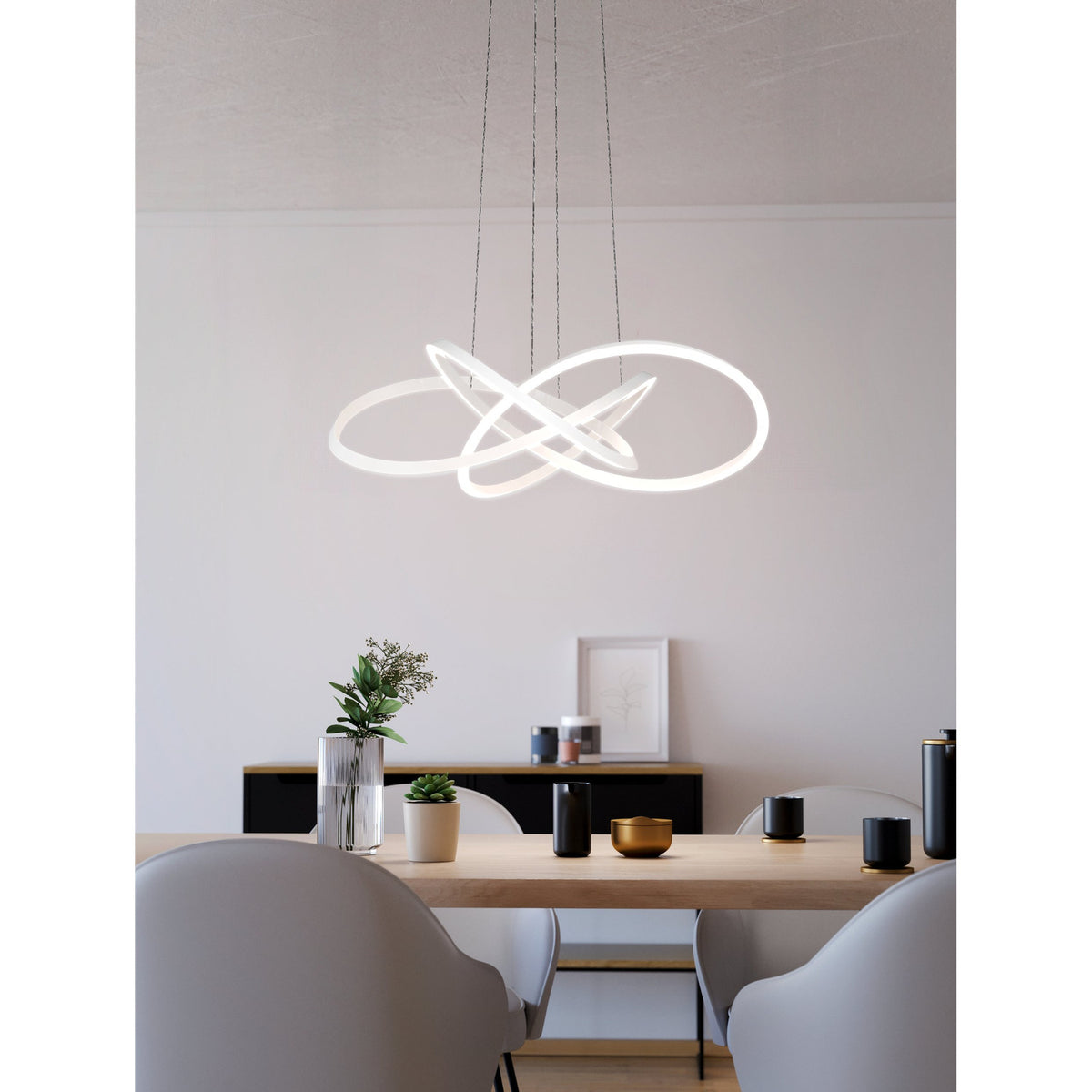 Riaza Pendant Light 90cm - White