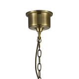 Riley 31cm Small Bell 1 Light Pendant Light - Antique Brass & Cognac