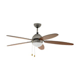 Rinvessa Ceiling Fan with Light - Satin Nickel