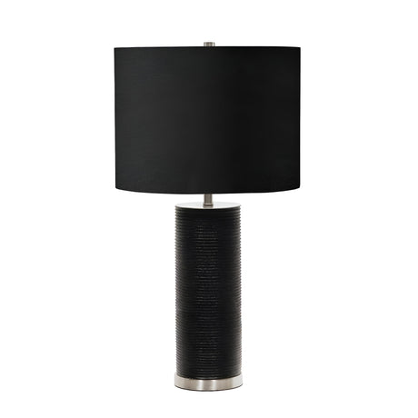 Ripple 1 Light Table Lamp - Black with Black Shade