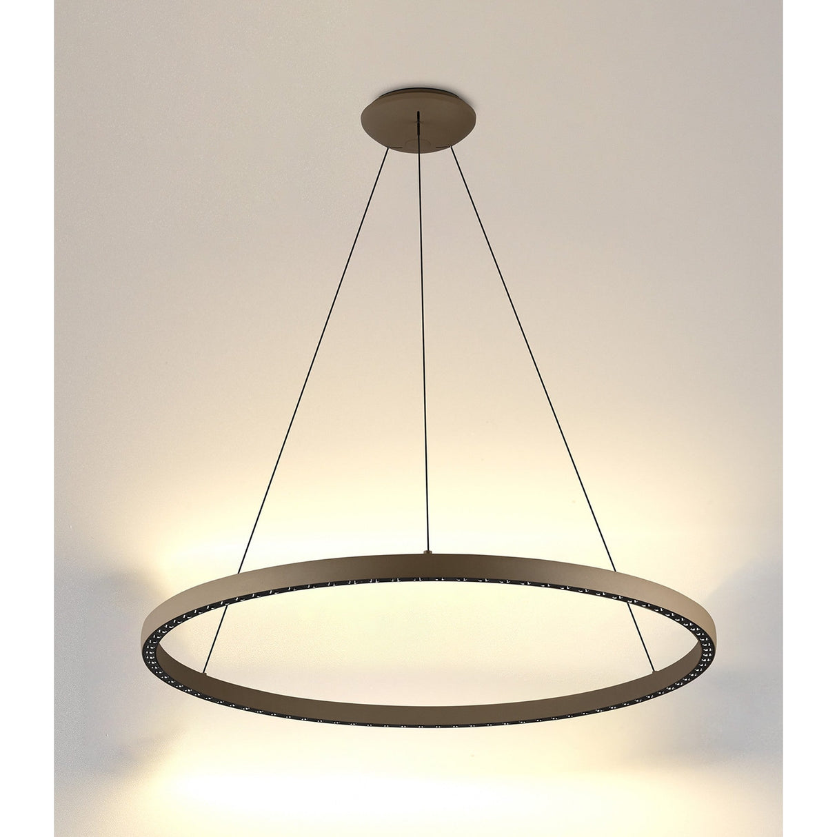 Riumar 92cm LED Suspension Light 80W 3000K - Sand Brown