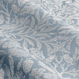 Acorn Tonal Jacquard Polyester Pencil Pleat Curtains - Wedgewood
