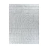 Annabelle Reversible Cotton Bedspread in blue, shown striped-side up with quilted panel stitching, on a plain white background.