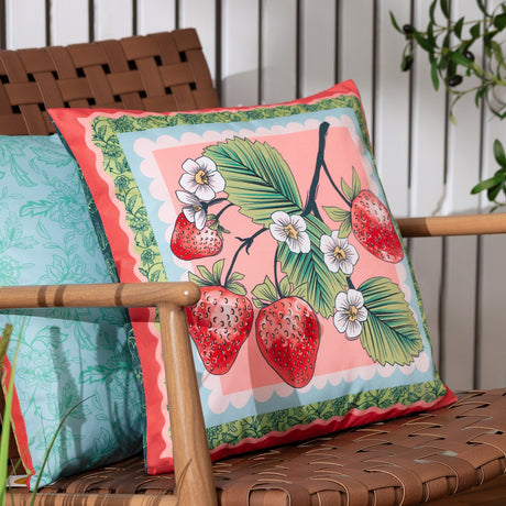 Anemone Reversible Polyester Cushion - Multi