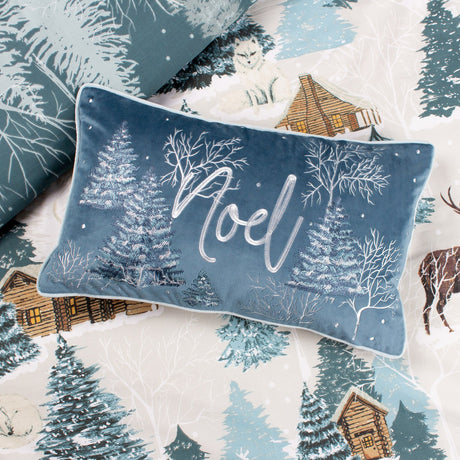Arcticus Animal Velvet Cushion - Blue