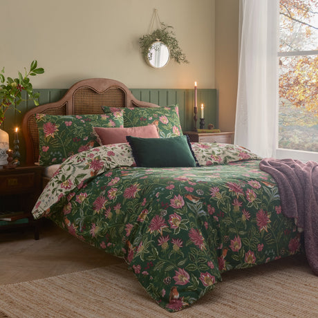 Beatrice Reversible Floral Duvet Cover Set - Multicolour