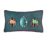 Beetalis Animal Velvet Cushion - Emerald