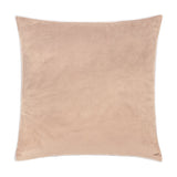 Reverse view of the Boucle Hare Animal Polyester Cushion in natural, showing the plain velvety beige back on a square cushion against a white background.