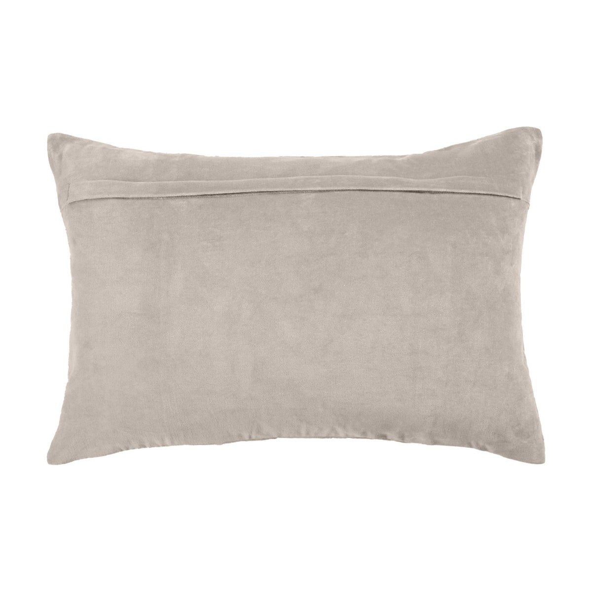 Boulder Geometric Velvet Cushion - Quartz
