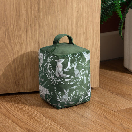 Buckthorn Animal Velvet Door Stop - Evergreen
