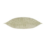Buxton reversible rectangular cushion in eucalyptus green woven polyester fabric with a textured, subtly toned surface, shown on a plain white background.