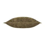Buxton Reversible Polyester Cushion in Sage, a lumbar-shaped bolster with textured olive-green woven fabric and pointed corner tabs, shown on a plain white background.