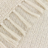 Candar Plain Polycotton Throw - Ecru