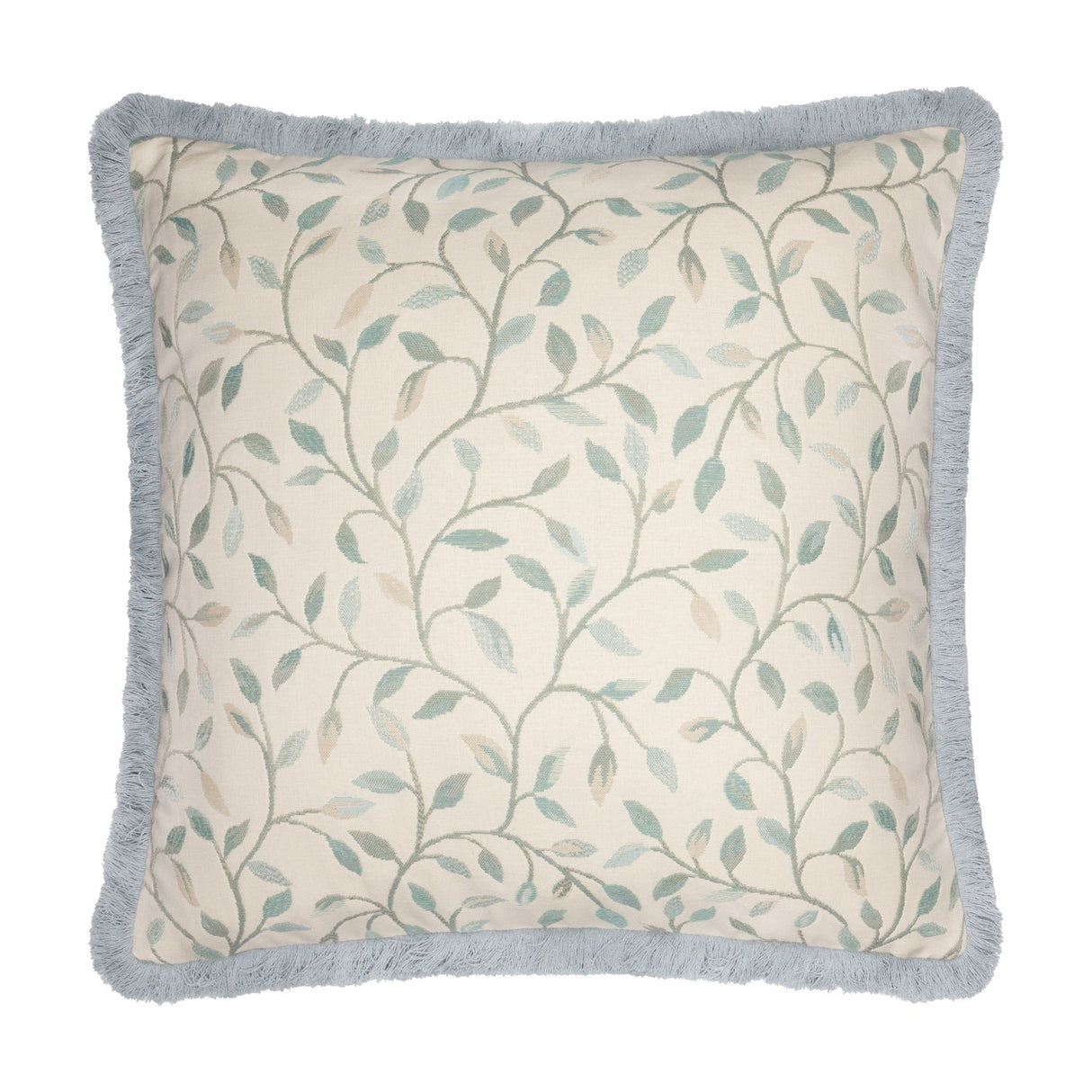 Cervino Jacquard Cotton Blend Cushion - Duck Egg