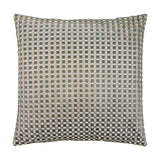 Checkered Check Velvet Cushion - Mineral