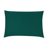 Contra Velvet Linen Cushion in teal, rectangular bolster-shaped design with a soft velvet front, shown on a plain white background.