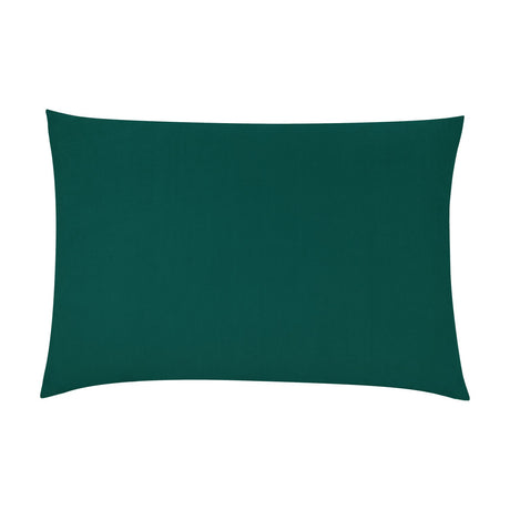 Contra Velvet Linen Cushion in teal, rectangular bolster-shaped design with a soft velvet front, shown on a plain white background.