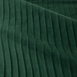 Close-up of the Corinthian Velvet Lined Eyelet Curtains in deep green, showing the fine vertical micro-pleat texture and soft low-lustre polyester velvet finish.