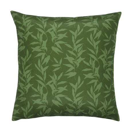 Cranes Reversible Polyester Cushion - Blush/Forest