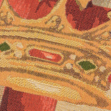 Crown Union Jack Plain Cotton Cushion - Blue